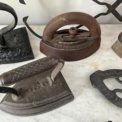 L838 Lot of Antique Irons