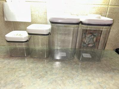 BETTER HOMES AND GARDENS POLY CANISTER CONTAINERS