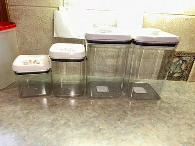 BETTER HOMES AND GARDENS POLY CANISTER CONTAINERS