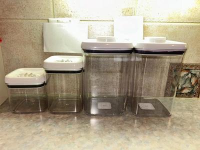 BETTER HOMES AND GARDENS POLY CANISTER CONTAINERS