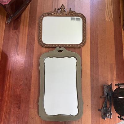 L848 Two Vintage Wall Mirrors