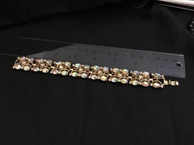 Trafari Gorgeous Elegant Large Aurora Borealis Crystal Bracelet