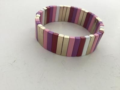 J Crew marked colorful stretchy bracelet