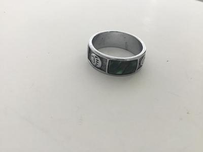 Unmarked colorful unique paw ring