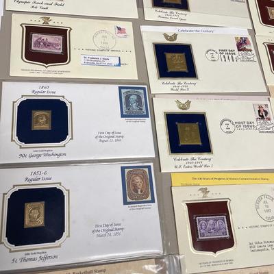 1st Day Issues, Gold Replicas and More Collectible Stamps (ST-SS)