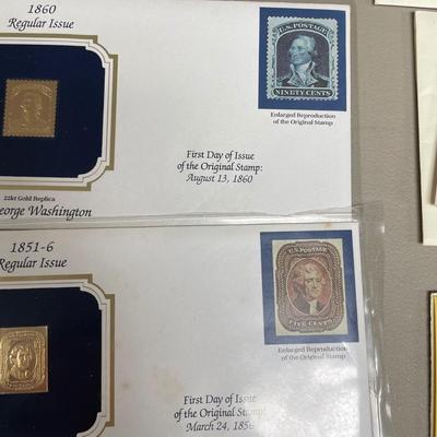 1st Day Issues, Gold Replicas and More Collectible Stamps (ST-SS)