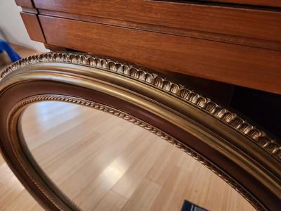 Lot #147 Vintage Oval Wall Mirror - great condition