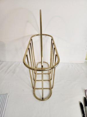 Lot #149 Brass Plated Magazine/Newspaper Stand