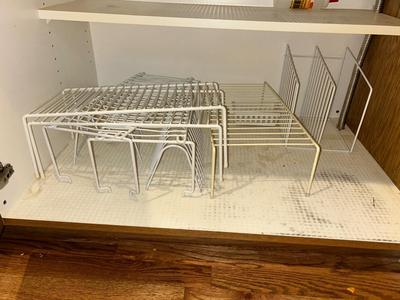 CABINET ORGANIZING RACKS