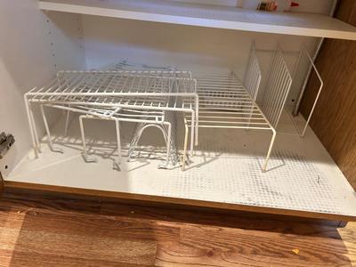 CABINET ORGANIZING RACKS