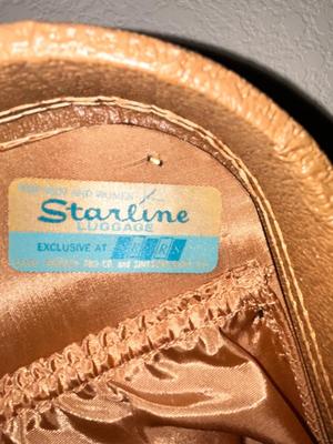 VINTAGE TAN COLORED STARLINER SUITCASE AND DOCTORS BAG