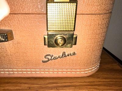 VINTAGE TAN COLORED STARLINER SUITCASE AND DOCTORS BAG