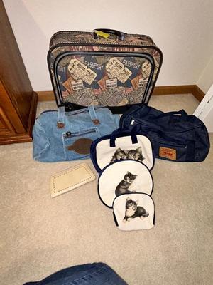 FUN SUITCASE, GITANO AND LEVI DUFFLE BAGS AND A FEW MORE!