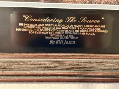 1996 “CONSIDERING THE SOURCE” BY ARTIST BILL JAXON