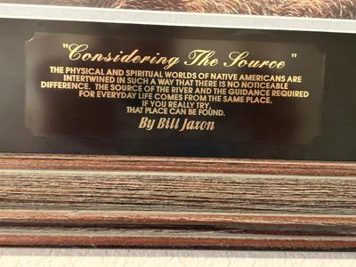 1996 “CONSIDERING THE SOURCE” BY ARTIST BILL JAXON