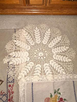 PARTIALLY FINISHED EMBROIDERED ITEMS