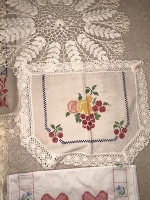 PARTIALLY FINISHED EMBROIDERED ITEMS