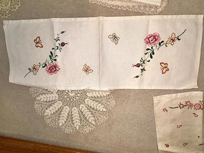 PARTIALLY FINISHED EMBROIDERED ITEMS