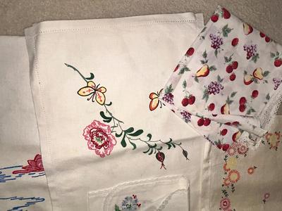 PARTIALLY FINISHED EMBROIDERED ITEMS