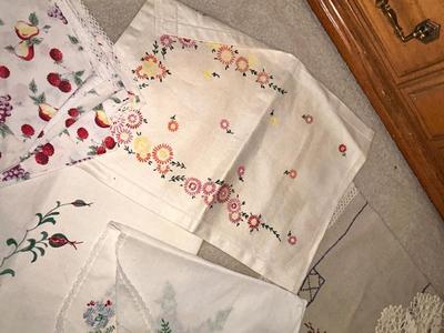 PARTIALLY FINISHED EMBROIDERED ITEMS