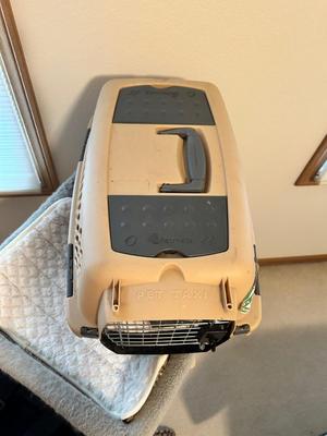 KITTY CAT ITEMS, CAT TREE, COZY MATS FOR THEM TO LAY ON, PET TAXI AND TRAVEL BAG