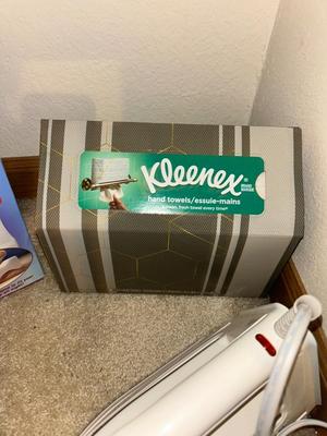 NORELCO IRON, CONTOURED LEG PILLOW, MASSAGERS, NEW LOOFAH’S, & AN IRONING BOARD