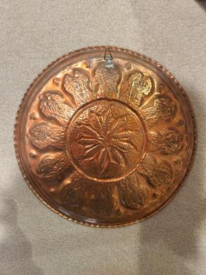 ARTIST FRANK VIGIL FRAMED ART AND RUSTIC COPPER PLATE