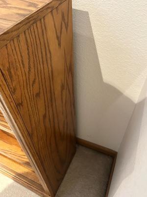NICE SOLID WOOD BOOK CASE
