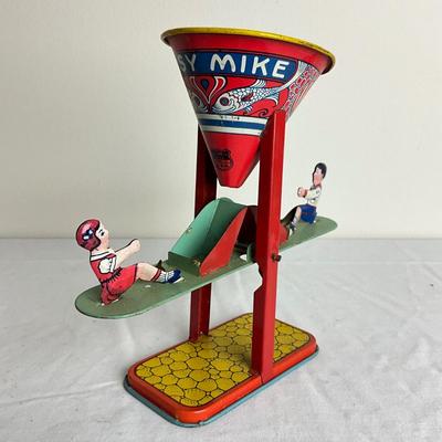 D910 Antique Busy Mike Sand Toy by J. Chein
