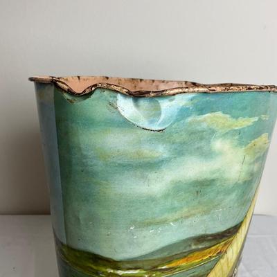 D912 J. Chein Co. Waste Can & Mixed Metal NYC Souvenir