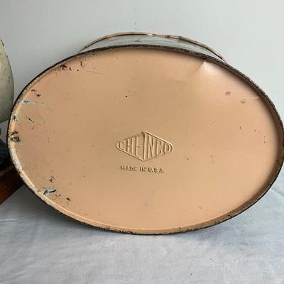 D912 J. Chein Co. Waste Can & Mixed Metal NYC Souvenir