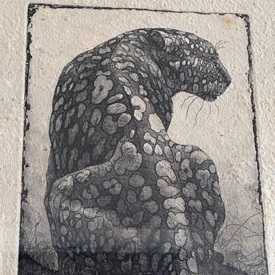 #44 of 200 Prints — Negative Space Leopard — Signed by Artist, Steve Nowatzki — Limited Edition Print