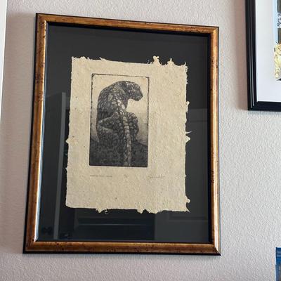 #44 of 200 Prints — Negative Space Leopard — Signed by Artist, Steve Nowatzki — Limited Edition Print