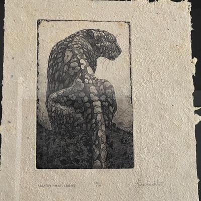 #44 of 200 Prints — Negative Space Leopard — Signed by Artist, Steve Nowatzki — Limited Edition Print