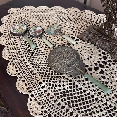 Various Antique Hand Mirrors (4)