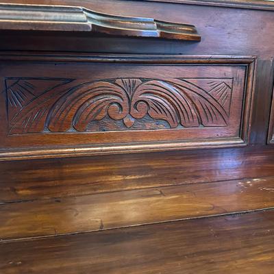 Antique Ornate Sideboard Buffet