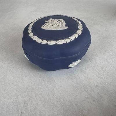 Wedgwood Jasperware Trinket Boxes, Vase, and Pomander