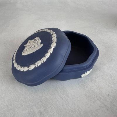 Wedgwood Jasperware Trinket Boxes, Vase, and Pomander