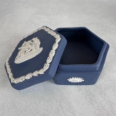 Wedgwood Jasperware Trinket Boxes, Vase, and Pomander