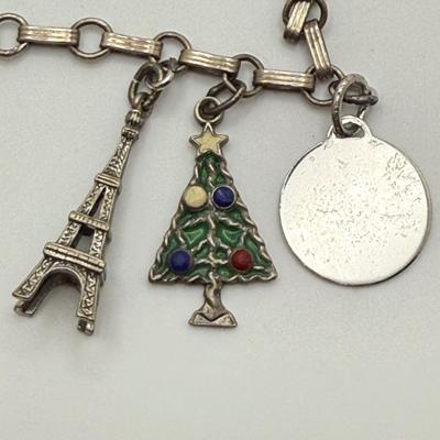 Vintage Sterling Charm Bracelet with Bulova & Gramercy Watches (ST-HS)