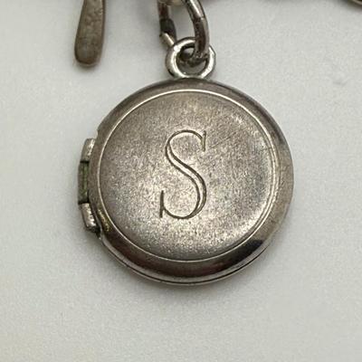 Vintage Sterling Charm Bracelet with Bulova & Gramercy Watches (ST-HS)