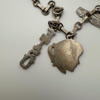 Vintage Sterling Charm Bracelet with Bulova & Gramercy Watches (ST-HS)