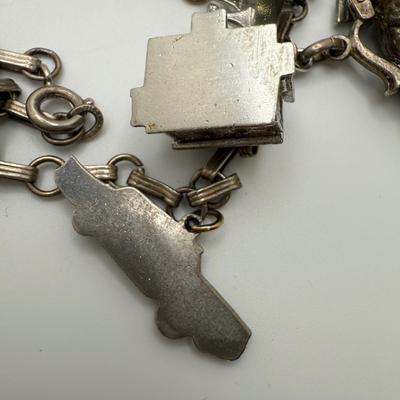 Vintage Sterling Charm Bracelet with Bulova & Gramercy Watches (ST-HS)