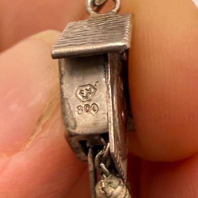 Vintage Sterling Charm Bracelet with Bulova & Gramercy Watches (ST-HS)