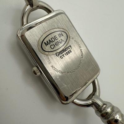 Vintage Sterling Charm Bracelet with Bulova & Gramercy Watches (ST-HS)