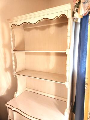 Lot #158 Vintage French Provincial Chest/Bookcase Combo