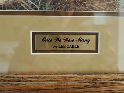 1993 “ONCE WE WERE MANY” BY ARTIST LEE CABLE PRINT 188/500