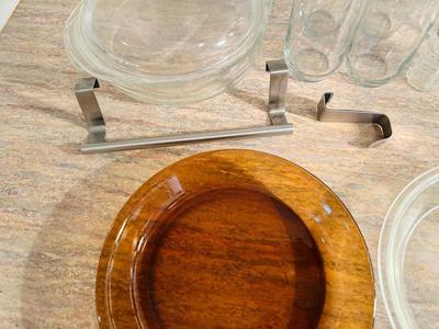 MISC KITCHEN GLASSWARE AND OTHER ITEMS