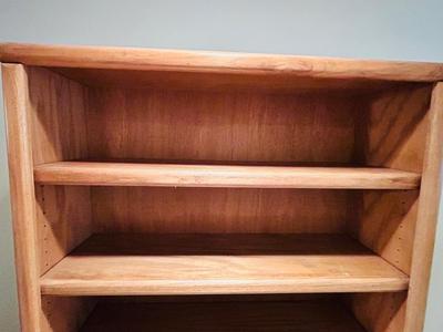 LARGE OAK BOOK SHELF
