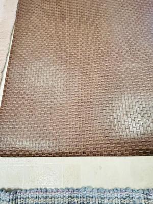 2 ANTI FATIGE MATS, 1-HAND WOVEN RUG, & 1 BATH RUG